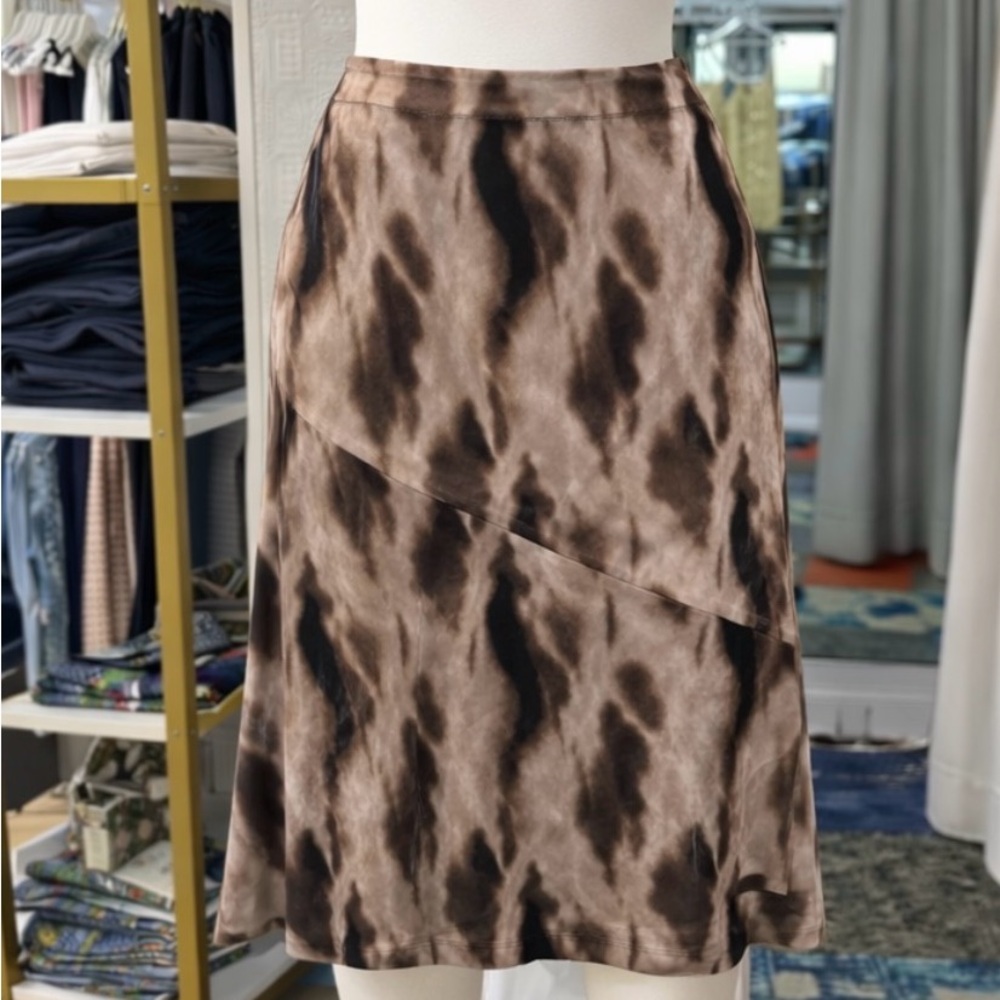 Lysse Elegant Brown Velvet Skirt